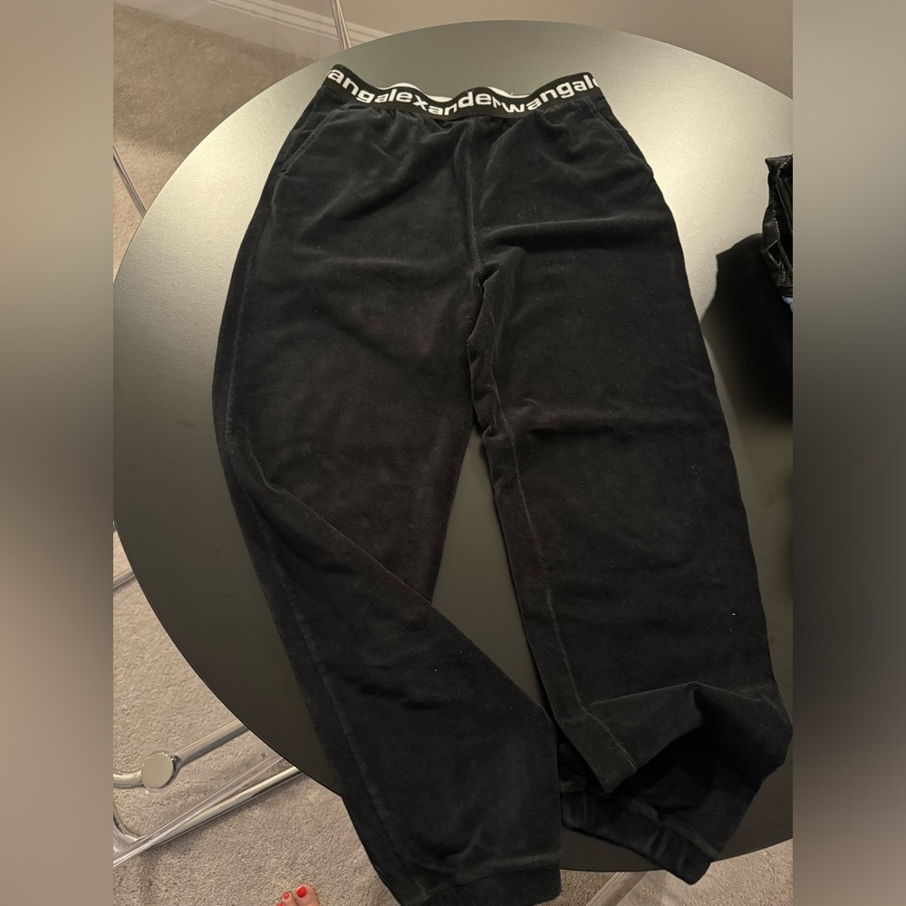 Alexander Wang corduroy logo jogger